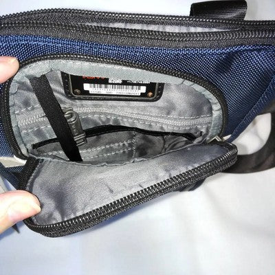 tumi Alpha 3 Shoulder  Bag outlet Tumi Pocket Bag Small 2203110 Navy Blue Beige