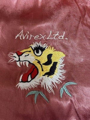 AVIREX Flying Tiger Reversible Sukajan Jacket Pink and Black Size L embroidery