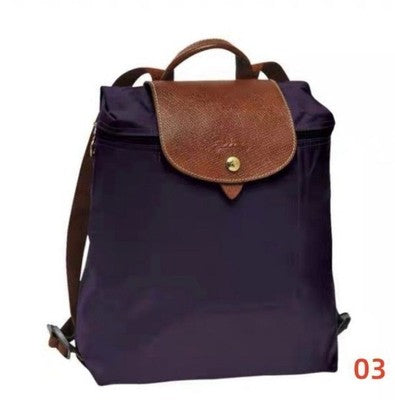 see description 5colors Longchamp Le Pliage M size Backpack Leather Zipper bag