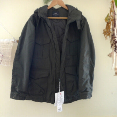 size S Engineered Garments NY Utility Parka Uniqlo Heattech Jacket NEW