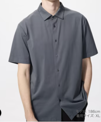 see description size/color Uniqlo Men's AIRism Cotton Full Open Polo Shirt