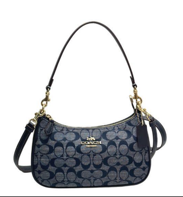 COACH Teri Shoulder Bag Signature Chambray CH139 Outlet NEW