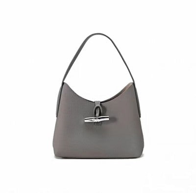see description 4colors Longchamp M size Tote Bag Handbag White gray black brown