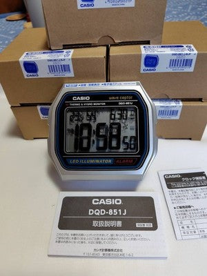 NEW CASIO WAVE CEPTOR A158WA electric wave alarm clock DQD-851J-8JF Japan