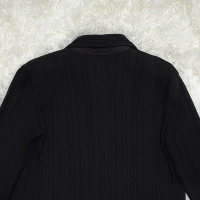 Discontinued model Issey Miyake pants set M black pleats women's
