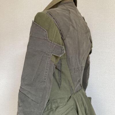 Junya Watanabe Comme des Garcons Reconstructed Coat 06AW Patchwork Men's Khaki