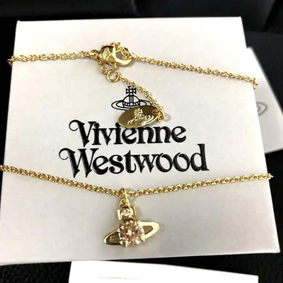 Vivienne Westwood Reina Necklace Orb Gold Total length 40cm Box included