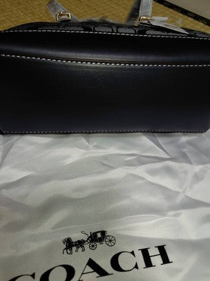 COACH CH228 Mollie Tote 25 2way Chambray Tote Signature Denim 2WAY Outlet New JP