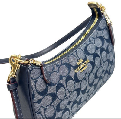 COACH Teri Shoulder Bag Signature Chambray CH139 Outlet NEW