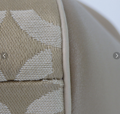 Coach Madison Signature Op Art Beige Canvas Top Handle Satchel Shoulder Bag