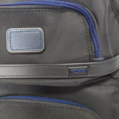 TUMI ALPHA3 Brief Pack Backpack Business Nylon Black Blue Line