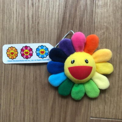 Limited TAKASHI MURAKAMI Cherry Blossom Sakura Plush Mascot Keychain Brooch
