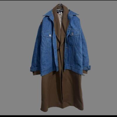 2021 Autumn/Winter Junya Watanabe Comme des Garcons deformed coat S size Docking