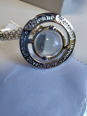 Vivienne Westwood Orb Necklace Small Orb Silver x Clear Accessories Box included