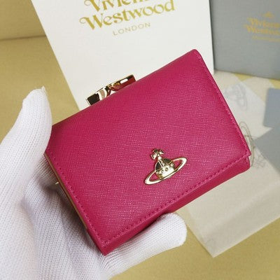 check description 5colors Vivienne Westwood Leather Multi-Card Pocket Wallet NEW
