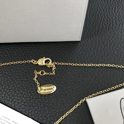 Vivienne Westwood Reina Necklace Orb Gold Total length 40cm Box included
