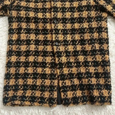 Junya Watanabe Comme des Garçons tweed coat from 2000s oversized silhouette S