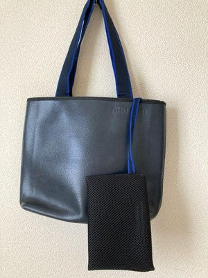 Authentic MIU MIU Leather Shoulder Hand Bag Purse Dark Navy used