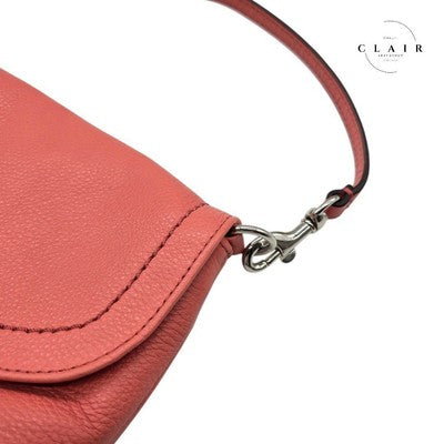 COACH One-shoulder bag Accessory Pouch Handbag Parka Large Pink Canvas