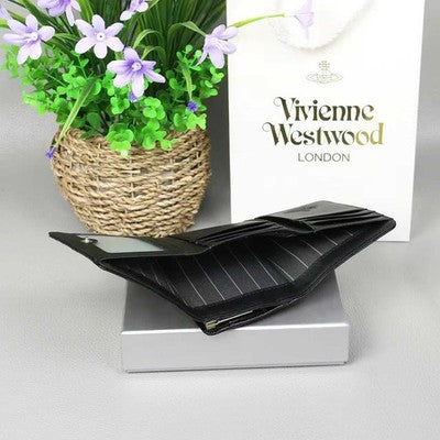 Vivienne Westwood Crocodile Pattern Multi-Card Pocket Wallet Black