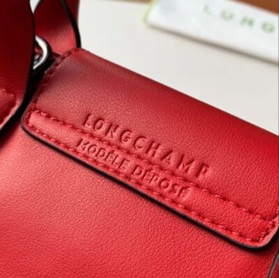 Longchamp Le Pliage XS size Tote Bag Hand bag Shoulder bag Red Leather