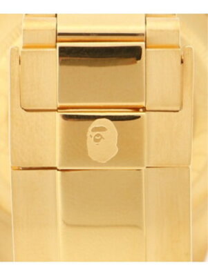A BATHING APE wristwatch TYPE 7 BAPEX #2 M GK0063_1I80187003 Gold Blue Mens