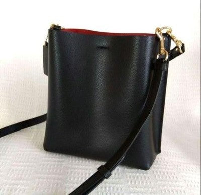 Coach CA177 Shoulder Bag Molly Bucket Bag Leather Black Top Handle Premium Price