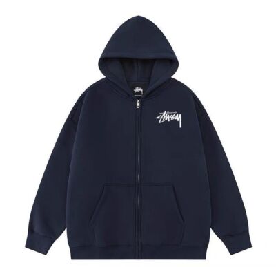 see description size S-XL STUSSY BASIC ZIP HOOD full sweat zip hoodie