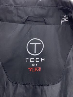 Size M TUMI T-TECK Full Zip Coat 5T-2004PM Polyester Black Long Length Men