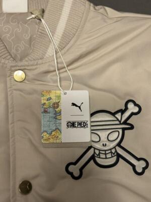 check description size M-2XL PUMA ONE PIECE Collabo Varsity Jacket Unisex Putty