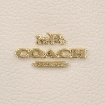 COACH Mollie Tote 25 Shoulder Bag C4084 Chalk True Red Outlet New
