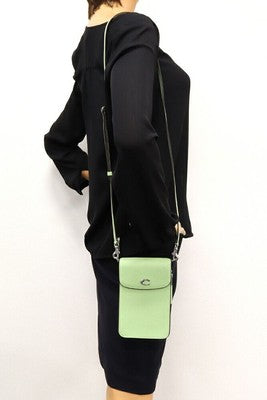 Coach Smartphone Bag Smartphone Shoulder Bag Phone Crossbody Bag Light Green