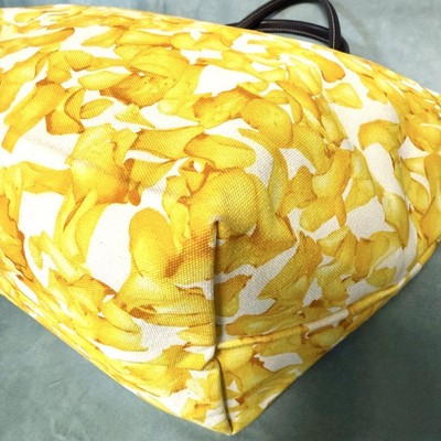Longchamp Le Pliage L size Tote Bag Handbag Yellow petals Women's fashion