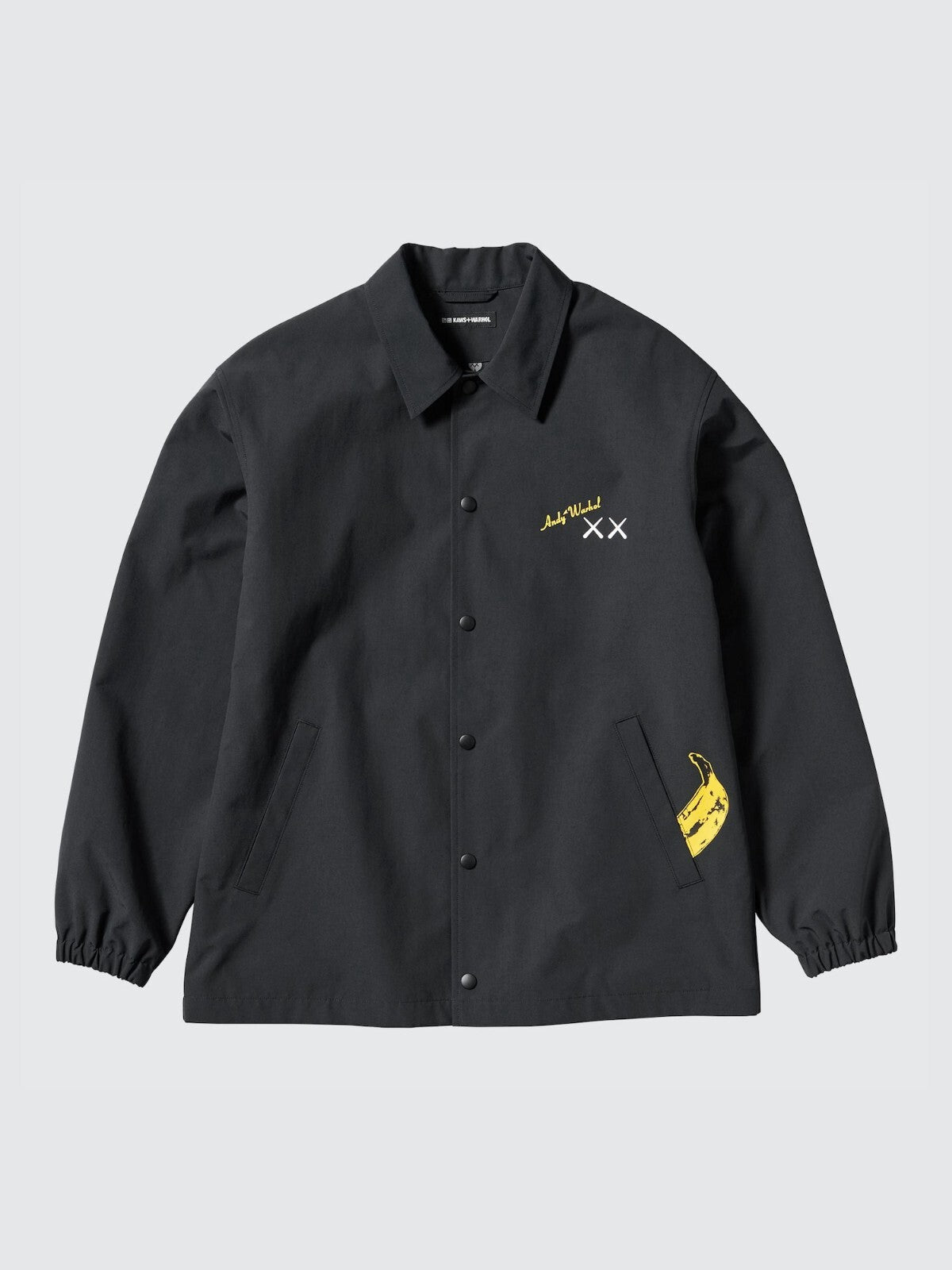 NEW  UNIQLO KAWS & WARHOL COLLECTION Coach Jacket Black Navy XS- XL JAPAN