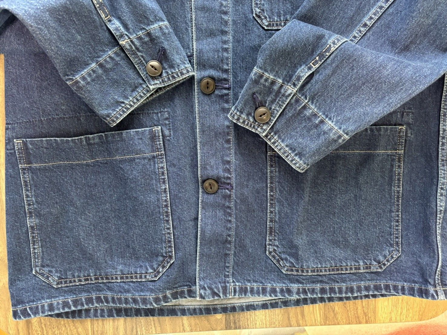 S,M,XL　UNIQLO Utility Jacket (Denim) Blue Unisex Japan Large pocket NEW