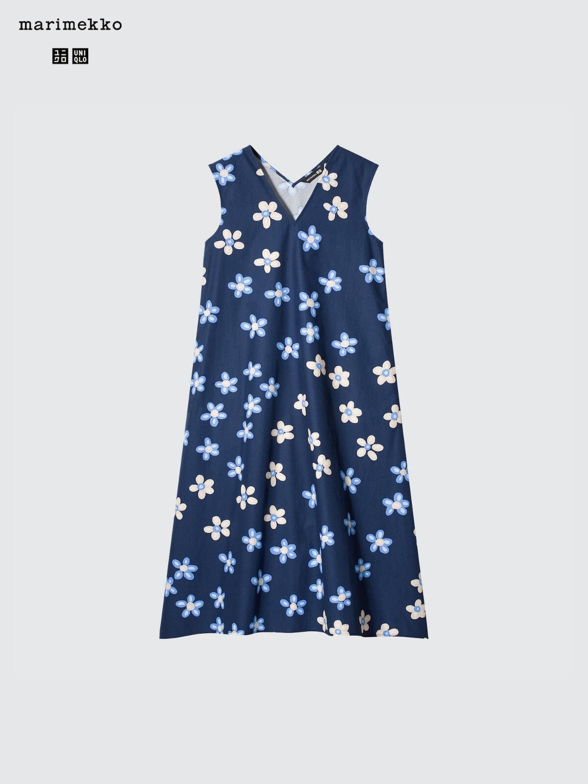 Bargain Price UNIQLO marimekko V-Neck Sleeveless Flare Dress Japan