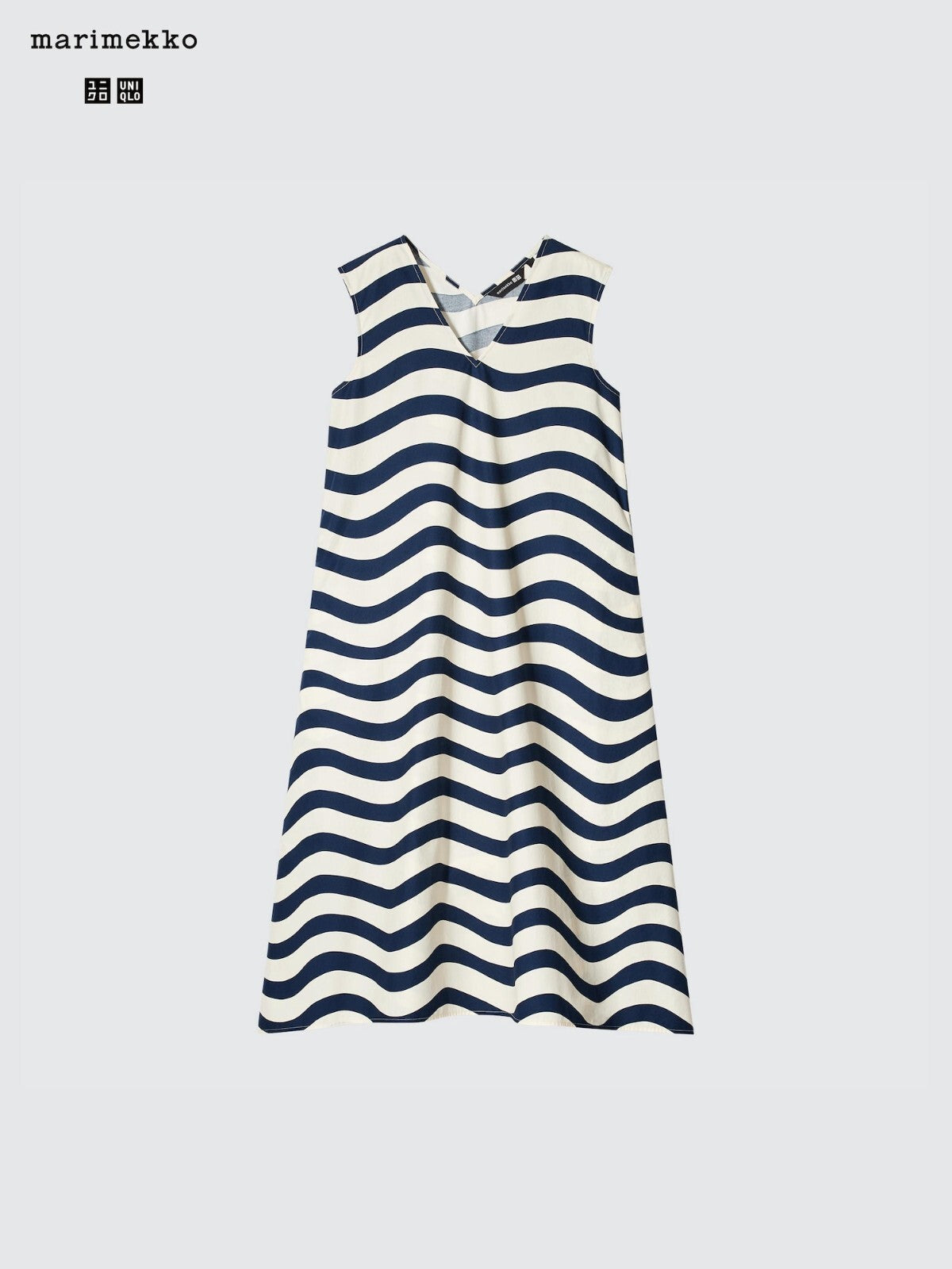 Bargain Price UNIQLO marimekko V-Neck Sleeveless Flare Dress Japan