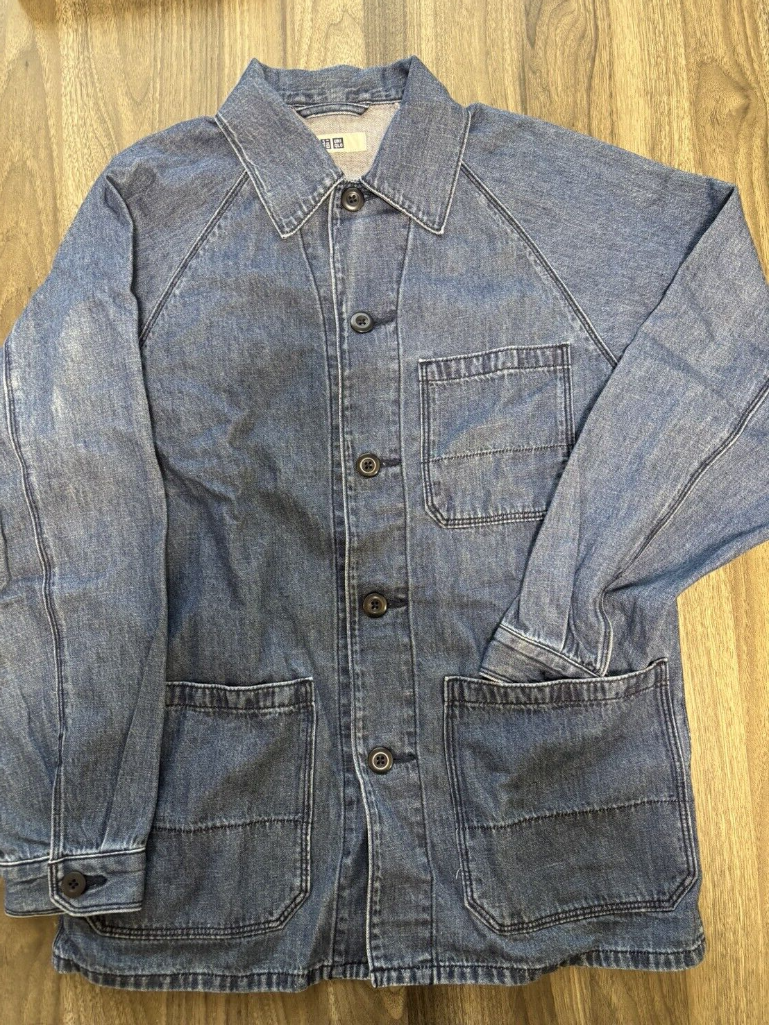 【Size S】UNIQLO Utility Denim Jacket Cotton Linen 457212 Please inquire for acs