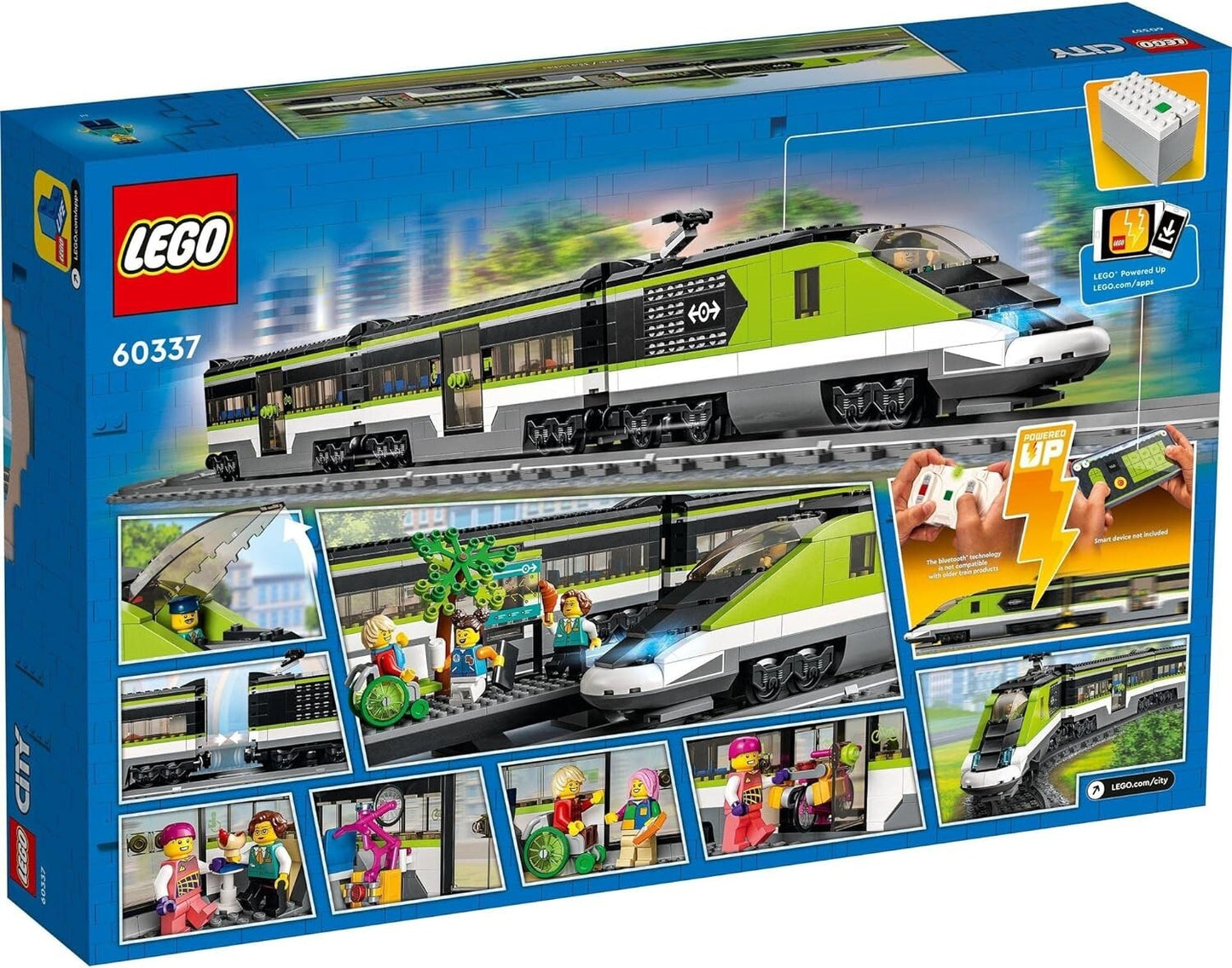 LAST ONE LEGO City Express Passenger Train Toy RC Lights Set 60337