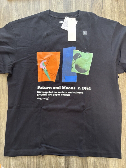 see description size L, XL UNIQLO UT Andy Warhol T-shirts cotton new Black