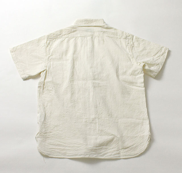 Blue/ White BUZZ RICKSON'S BR35856 chambray work shirts short sleeve made in JP