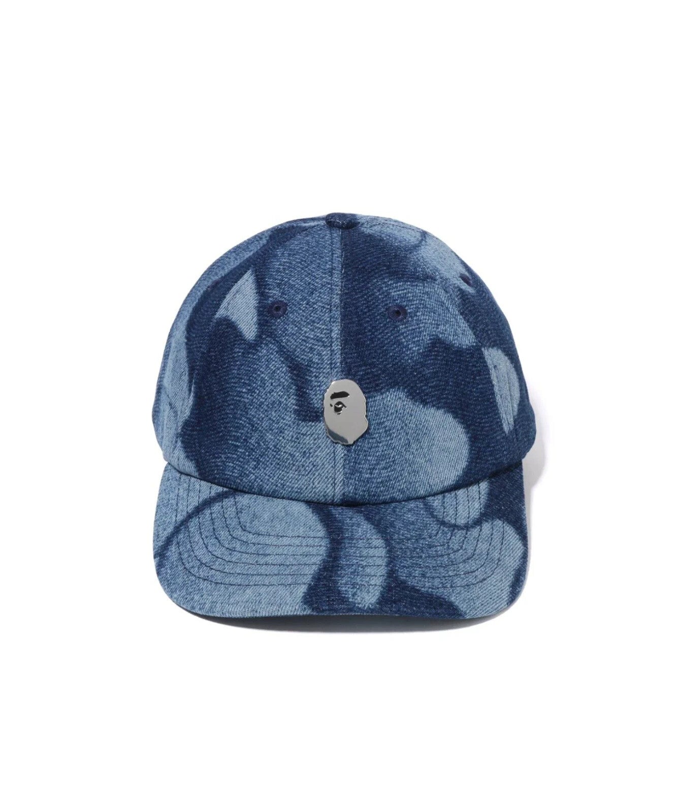 A BATHING APE Men's RAINBOW JACQUARD METAL APE HEAD ONE POINT LOGO PIN CAP