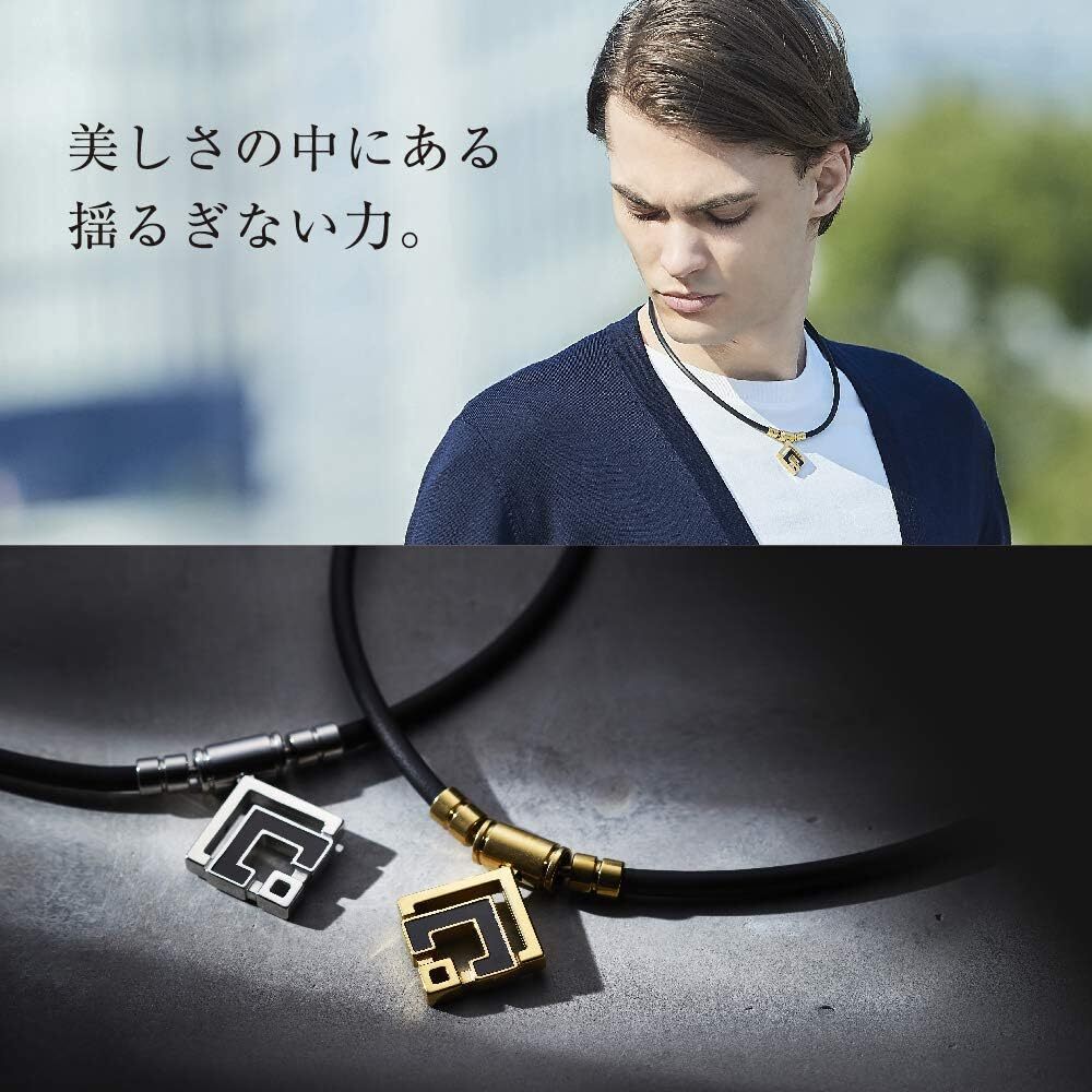 see description 2colors 3sizes Colantotte Magnetic Necklace TAO Necklace α ARAN