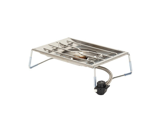 Bargain Price Snow Peak Flat Burner Silver GS-450R Camping CookWear New Japan