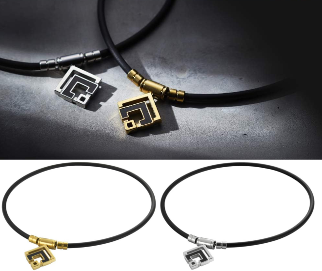 see description 2colors 3sizes Colantotte Magnetic Necklace TAO Necklace α ARAN