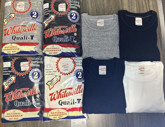Bulk purchases great value‼【2-PACK White】S-2XL WHITESVILLE T-SHIRT WV73544