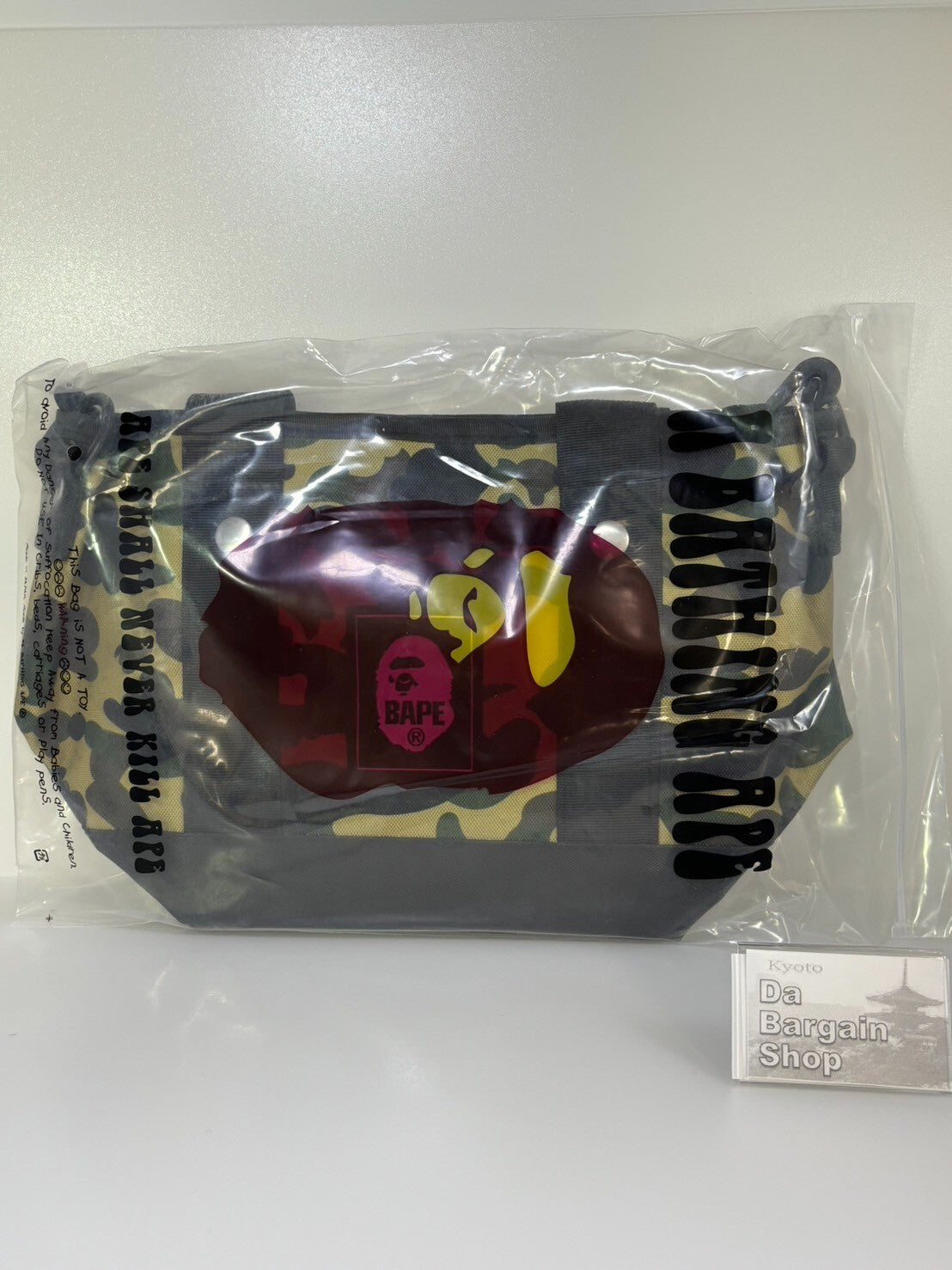NEW A BATHING APE BAPE KIDS Tote Bag & Mini Purse Set 2021 from Japan