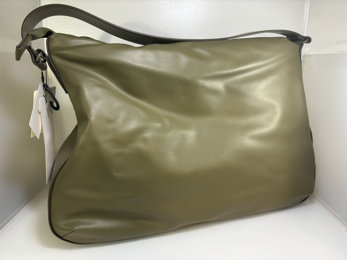 bargain price Uniqlo C Faux Leather Puffy Bag Japan Authentic 468834sp