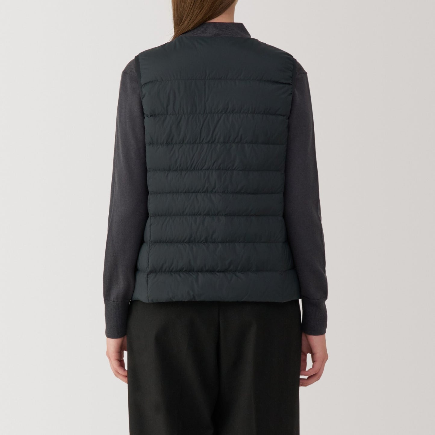 【select XS-XXL】MUJI Collorless Down Vest  Packable Lightweight Anti-Static Women