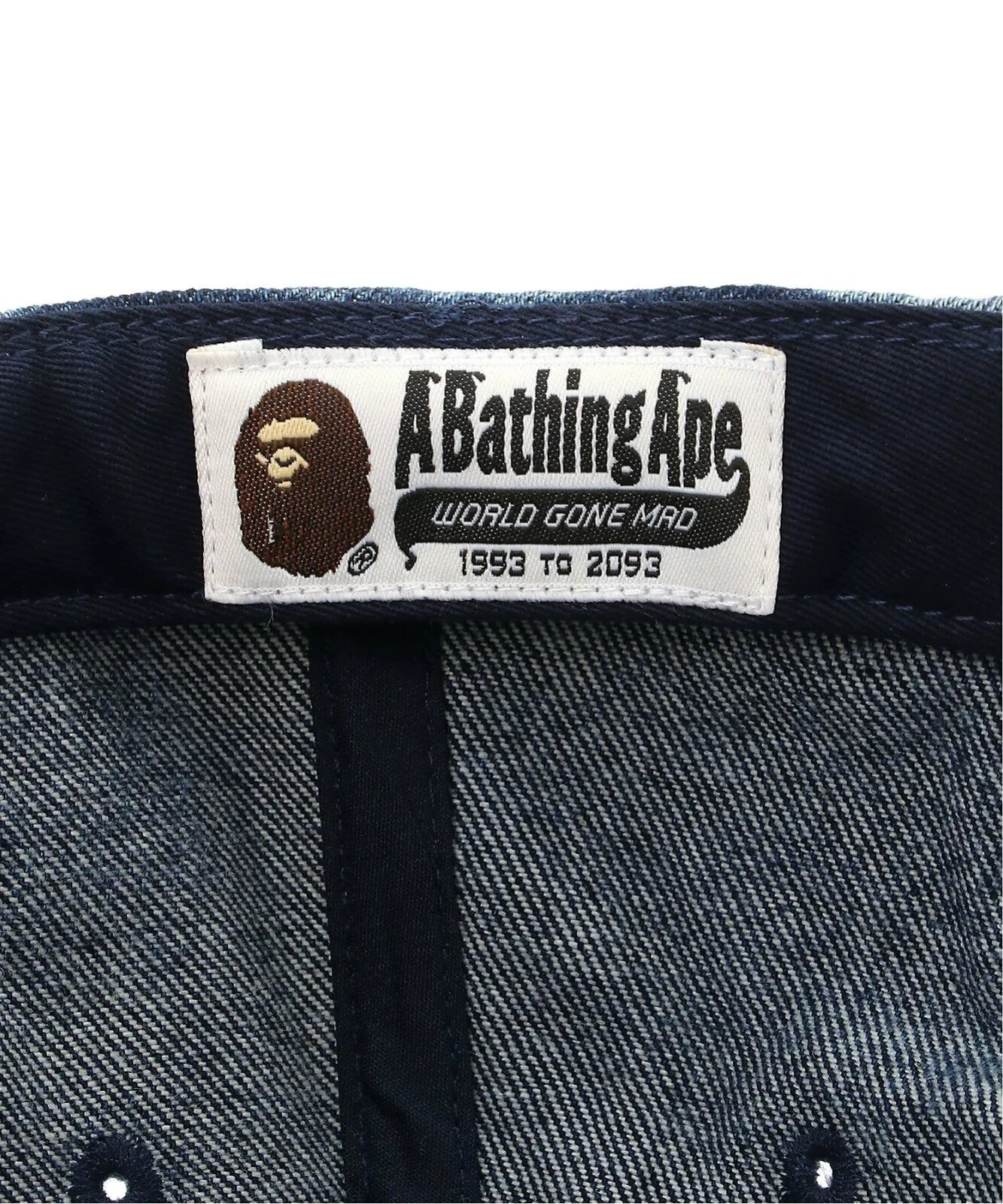 A BATHING APE Men's RAINBOW JACQUARD METAL APE HEAD ONE POINT LOGO PIN CAP
